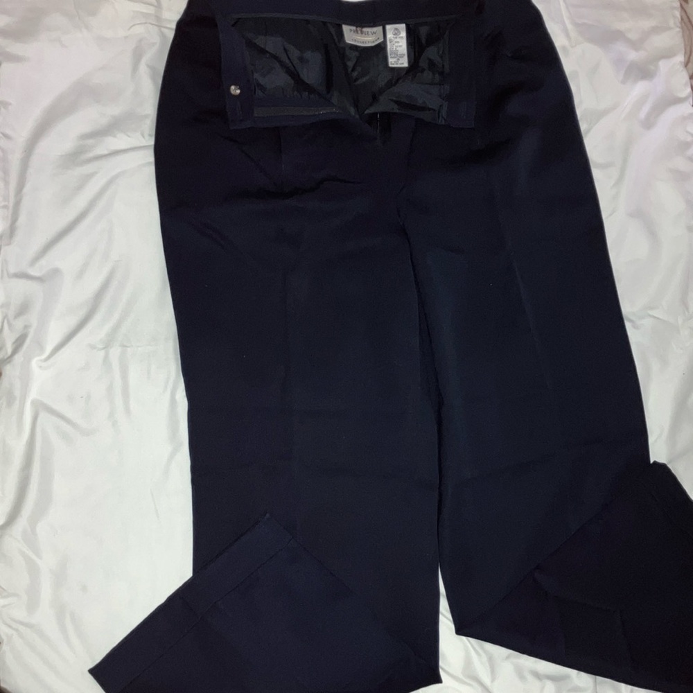 Preview Collection Navy Wide Leg Pants